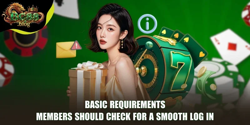 Basic Requirements Members Should Check for a Smooth Log In