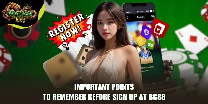 Important points to remember before Sign Up at BC88