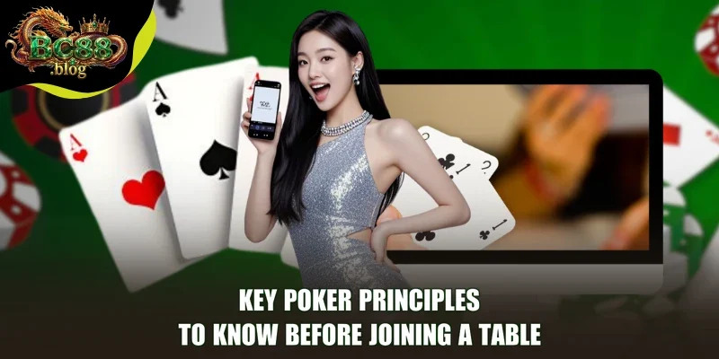 Key Poker principles to know before joining a table