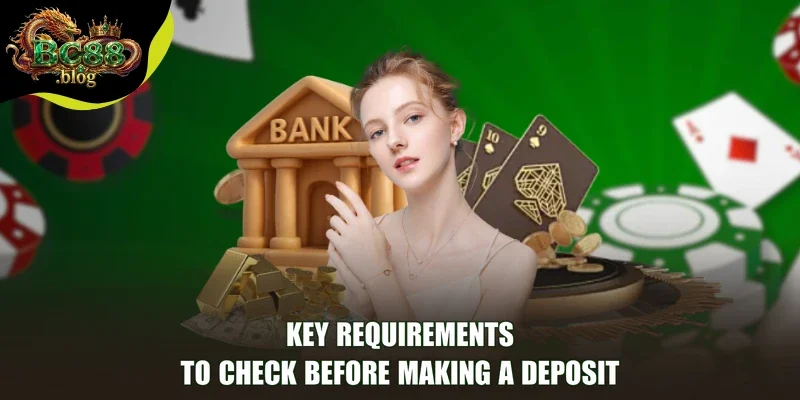 Key requirements to check before making a Deposit