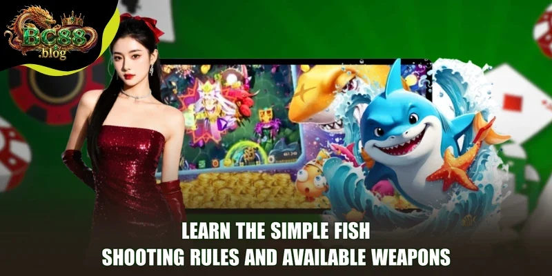 Learn the simple Fish Shooting rules and available weapons