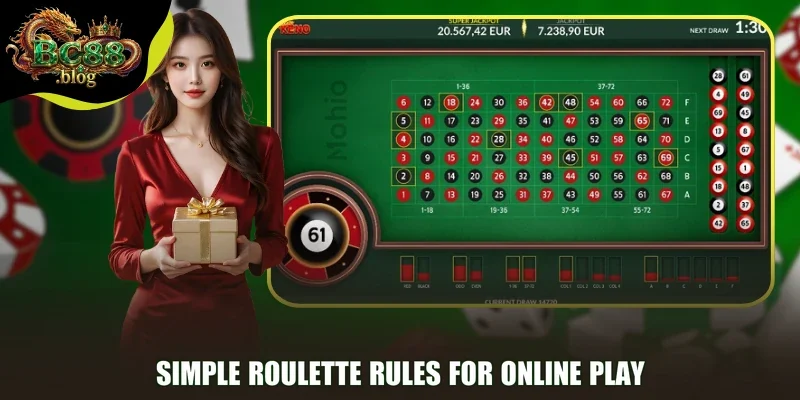 Simple Roulette rules for online play