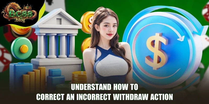 Understand how to correct an incorrect Withdraw action